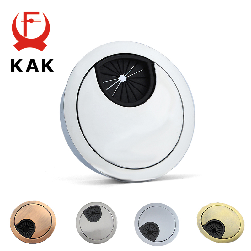 Furniture Hardware Outlet - KAK-Zinc Alloy Desk Wire Hole Cover