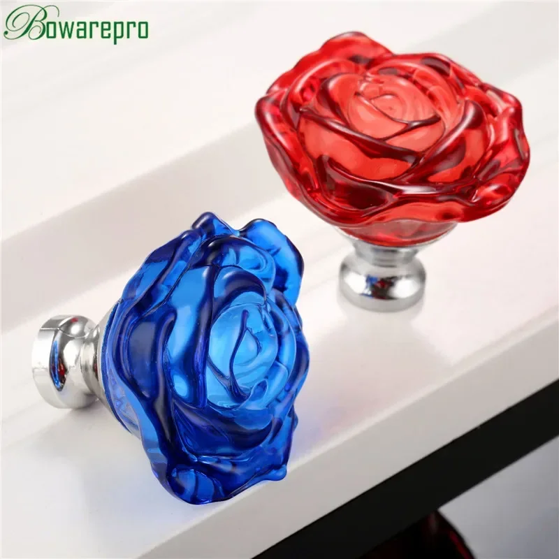 Furniture Hardware Manufacturers - Bowarepro 50mm cristal rosa alça de