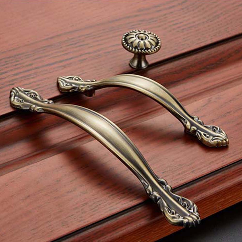 Puxadores de bronze vintage pa - Furniture Hardware Pulls avaliação e preço