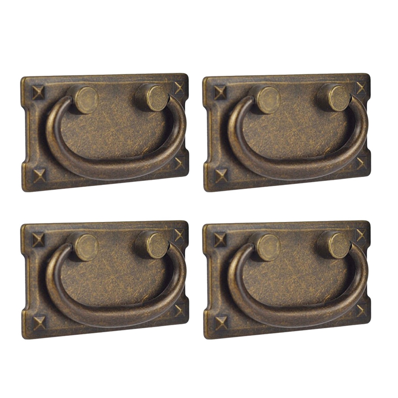 Vintage Antique Bronze Drawer  - Furniture Hardware Latch avaliação e preço