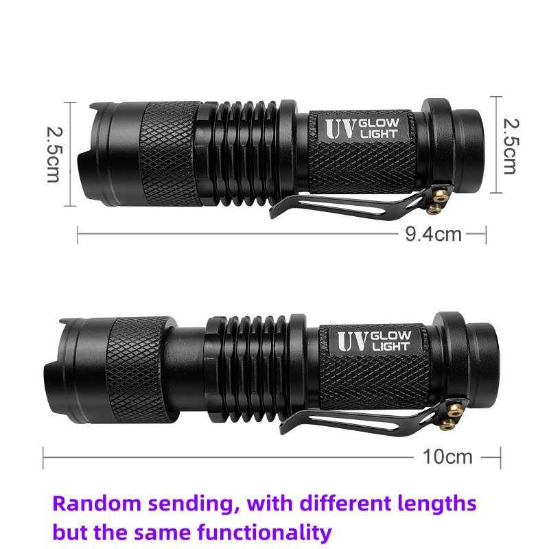 Mini lanterna uv 395nm, isca d - Furniture Hardware Jig avaliação e preço