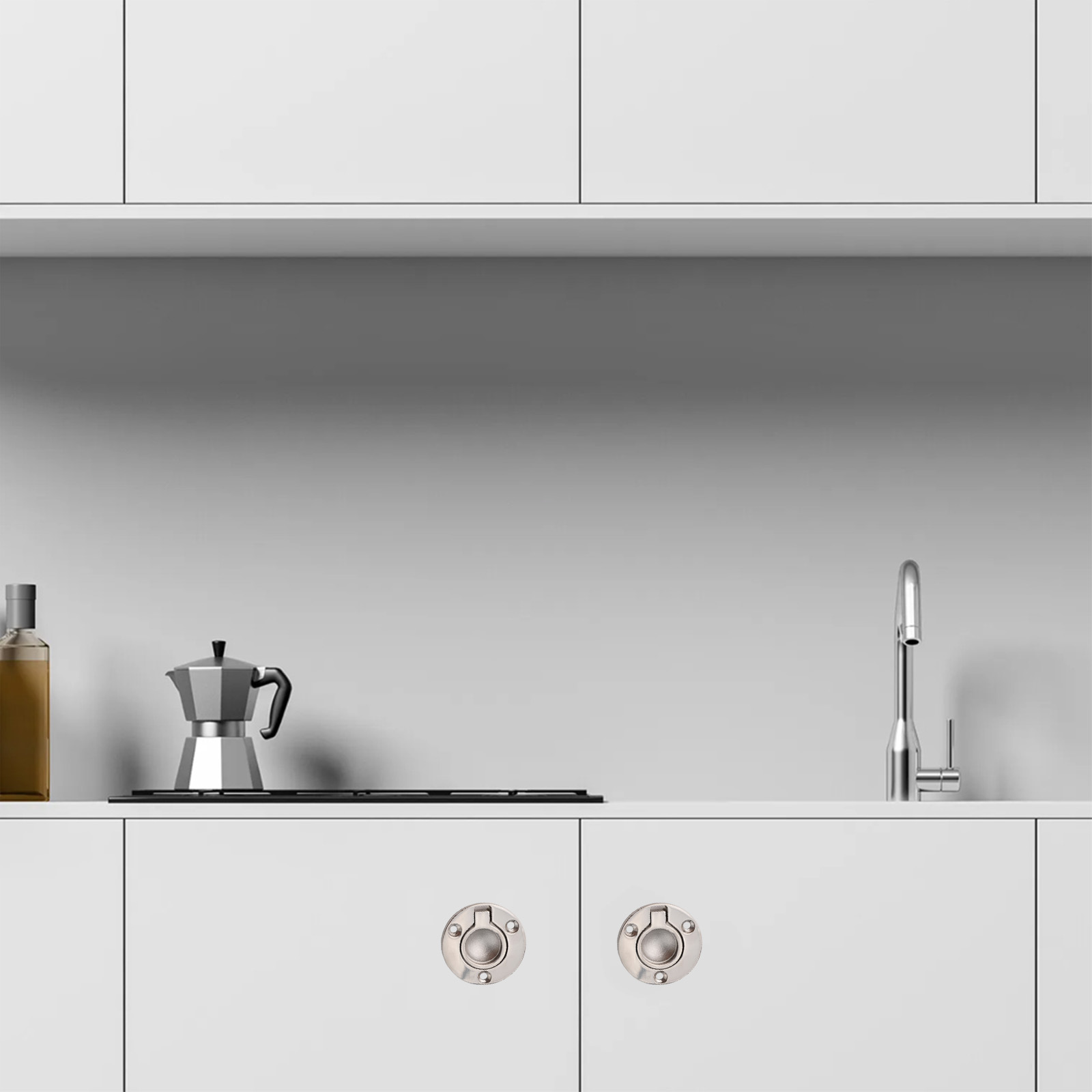 2 Peças Puxador de Anel Embuti - Furniture Hardware Pulls avaliação e preço