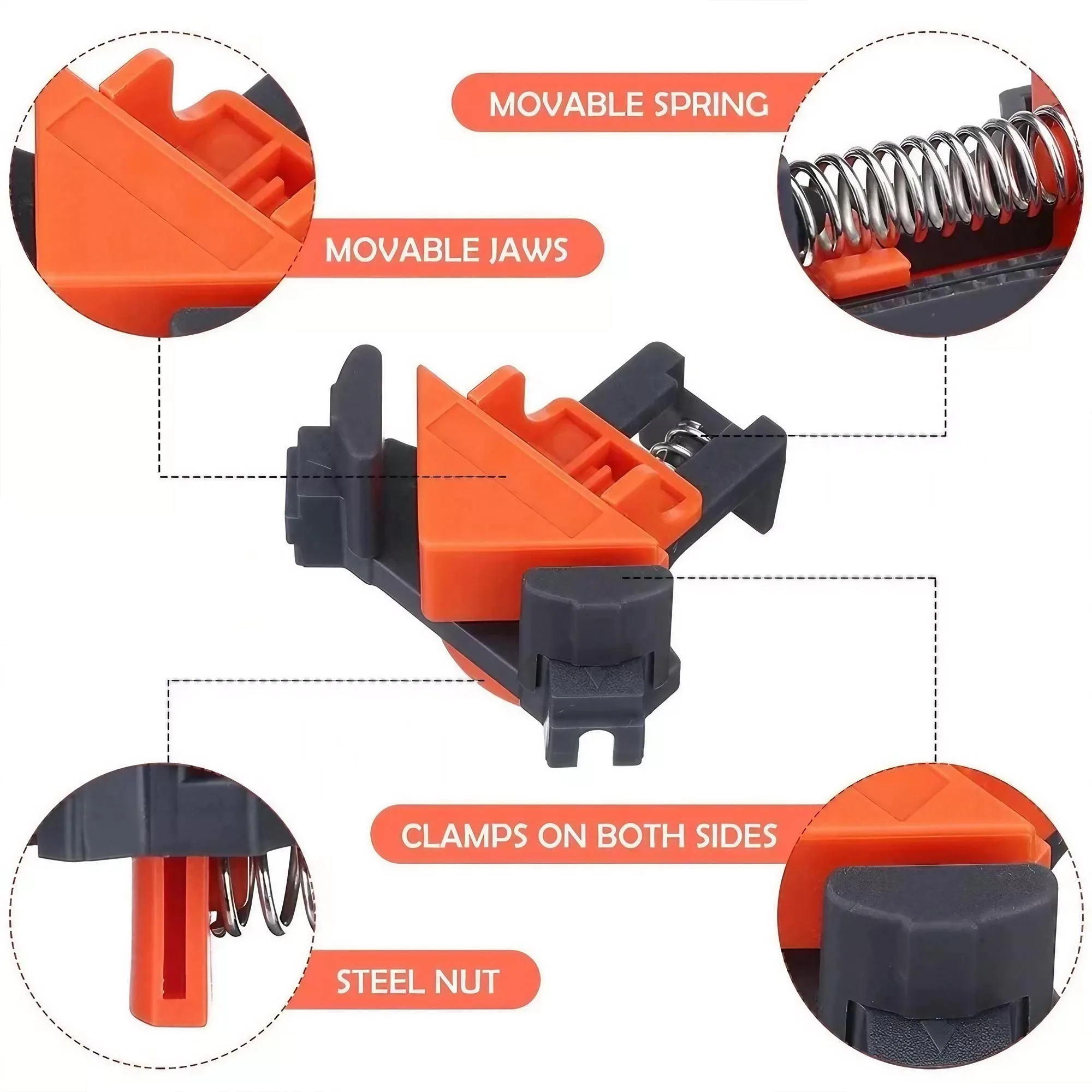 Grampo de Canto Premium 90 Gra - Furniture Hardware Tools avaliação e preço